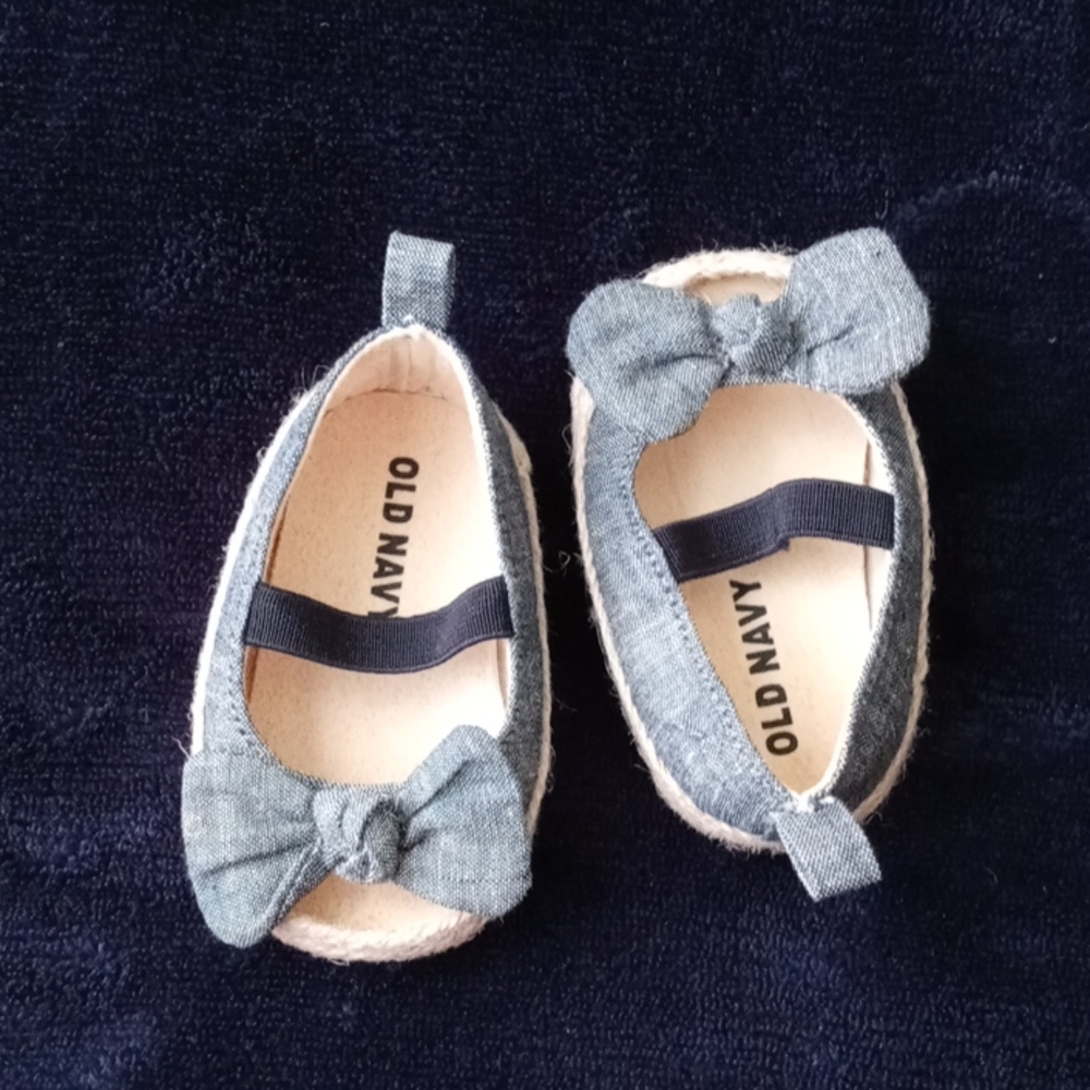 0-3m jean open toe crib Walker sandal